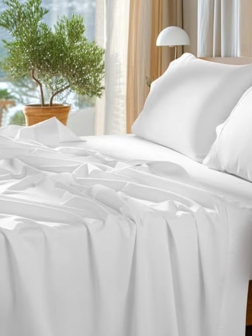 King Sheet Set, 100% Egyptian Cotton 4 Piece Set NIB